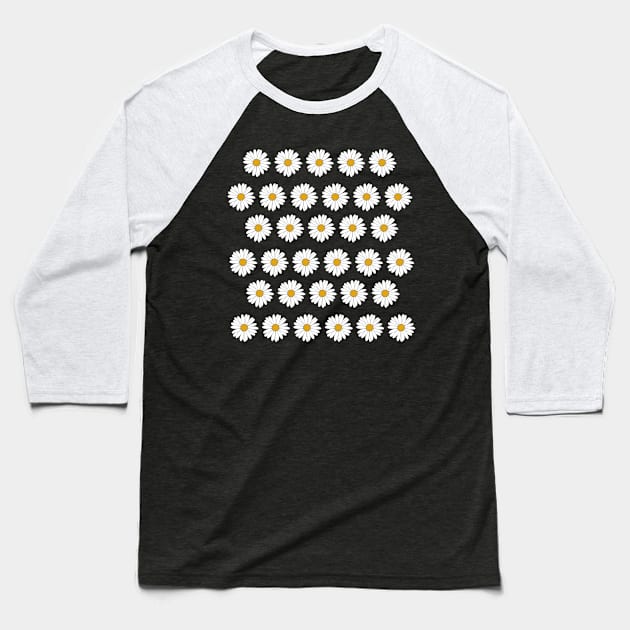 daisies Baseball T-Shirt by amenij